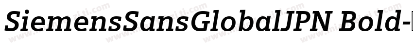 SiemensSansGlobalJPN Bold字体转换
